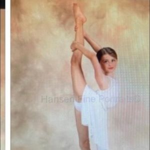 Lyrical/contemporary costume in white. Medium child.